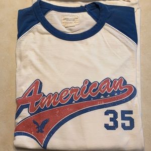 American Eagle long sleeve baseball shirt